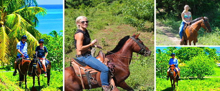 Horseback Riding over Roatan beach